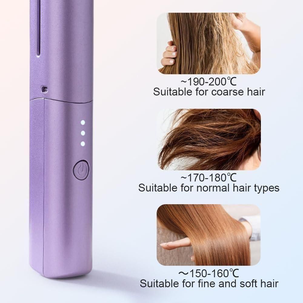 Rechargeable Mini Hair Straightener Comb